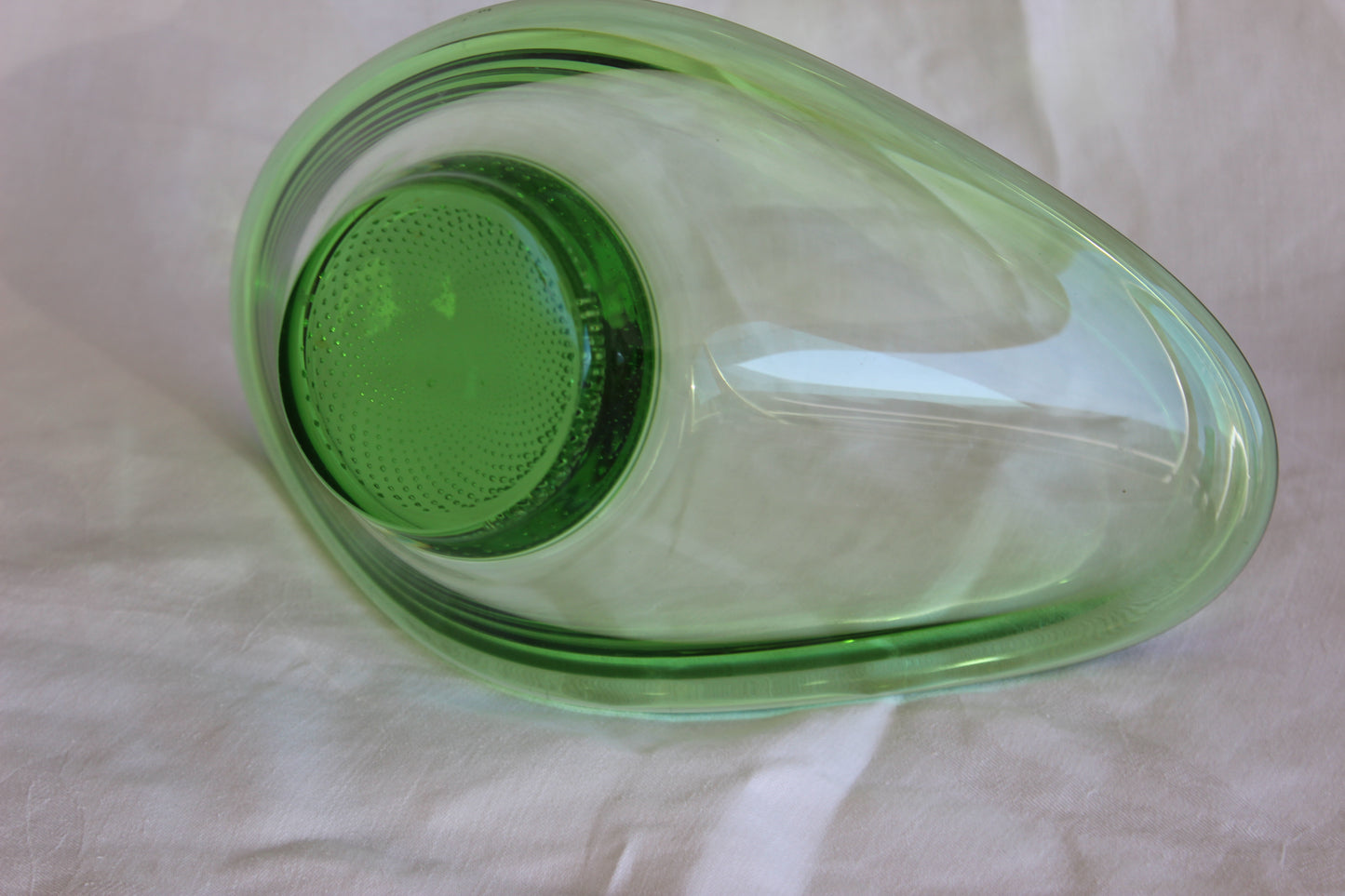 Gorgeous green glass bowl