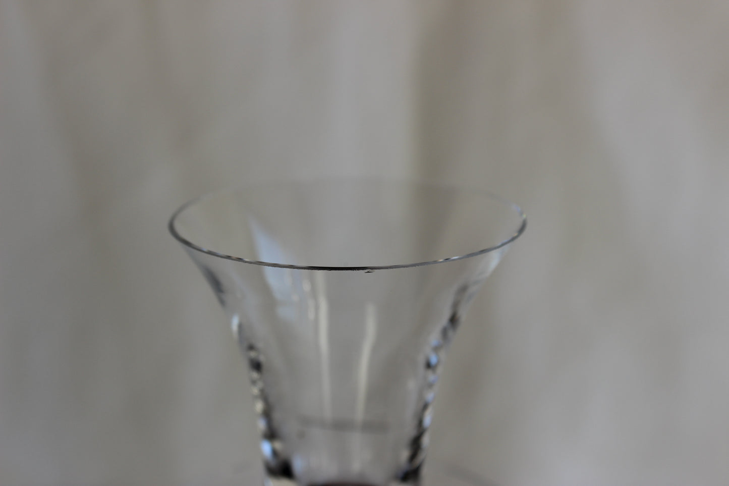 Orrefors Anne Nilson Celeste green and gold painted striped glass candlestick